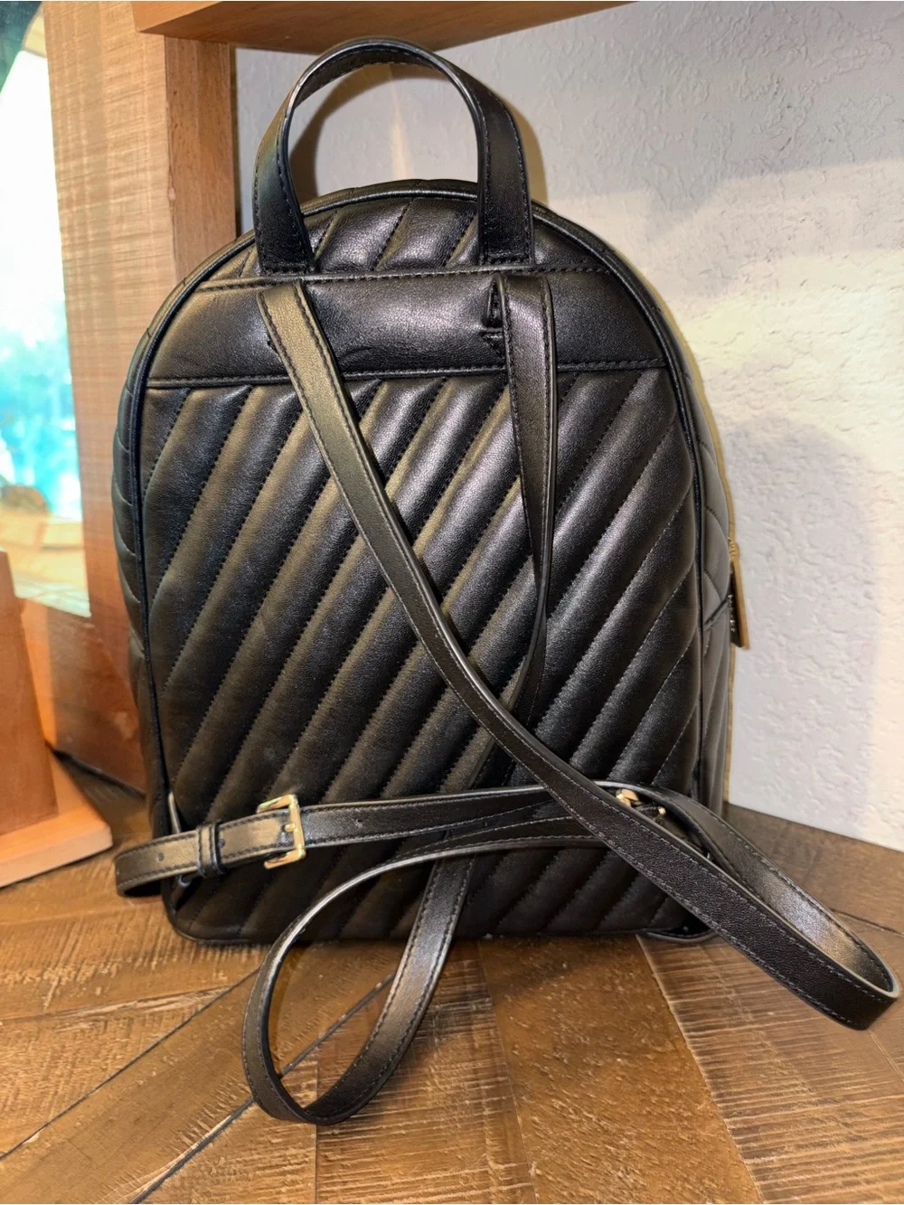 Michael Kors Quilted Leather Backpack | Black | Gold Hardware | NWOT ✨